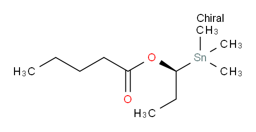 (S)-1-(trimethylstannyl)propyl pentanoate