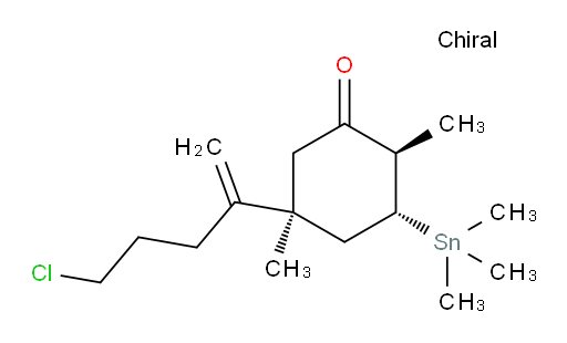 (2R,3R,5S)-5-(5-氯戊-1-烯-2-基)-2,5-二甲基-3-(三甲基锡基)环己酮