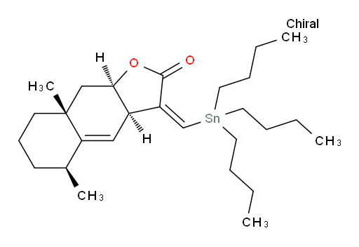 (3aR,5S,8aR,9aR,Z)-5,8a-dimethyl-3-((tributylstannyl)methylene)-3,3a,6,7,8,8a,9,9a-octahydronaphtho[2,3-b]furan-2(5H)-one