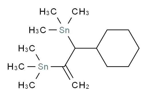 (1-cyclohexylprop-2-ene-1,2-diyl)bis(trimethylstannane)