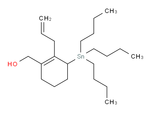 (2-allyl-3-(tributylstannyl)cyclohex-1-en-1-yl)methanol