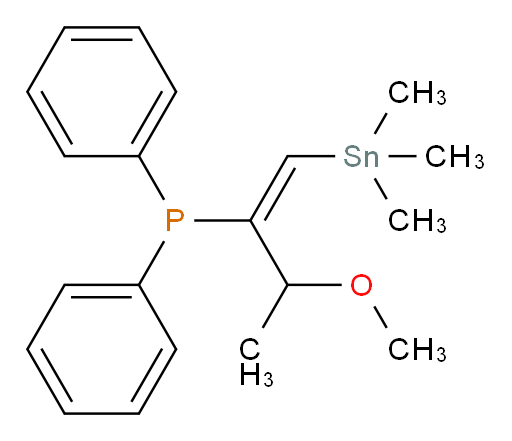 (E)-(3-methoxy-1-(trimethylstannyl)but-1-en-2-yl)diphenylphosphine