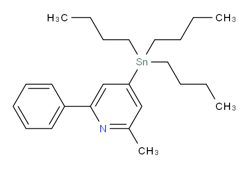 2-methyl-6-phenyl-4-(tributylstannyl)pyridine