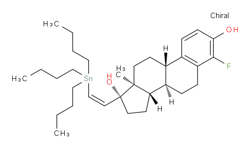 (8R,9S,13S,14S,17R)-4-fluoro-13-methyl-17-((Z)-2-(tributylstannyl)vinyl)-7,8,9,11,12,13,14,15,16,17-decahydro-6H-cyclopenta[a]phenanthrene-3,17-diol