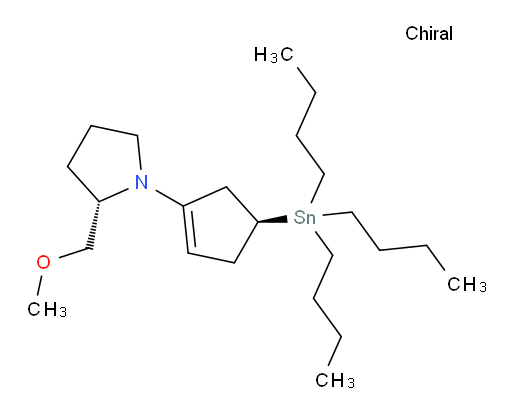 (S)-2-(methoxymethyl)-1-((S)-4-(tributylstannyl)cyclopent-1-en-1-yl)pyrrolidine