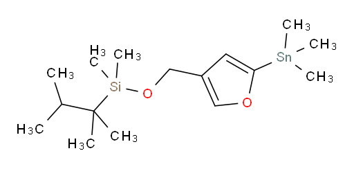 (2,3-dimethylbutan-2-yl)dimethyl((5-(trimethylstannyl)furan-3-yl)methoxy)silane