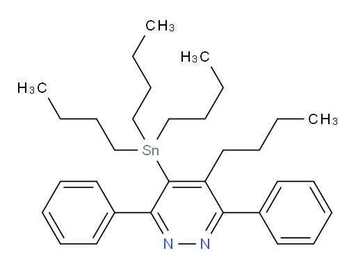 4-butyl-3,6-diphenyl-5-(tributylstannyl)pyridazine