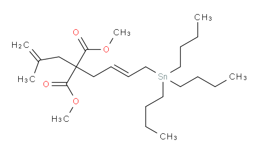 (E)-dimethyl 2-(2-methylallyl)-2-(4-(tributylstannyl)but-2-en-1-yl)malonate