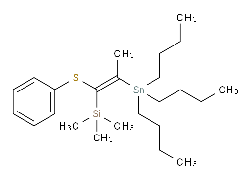 (E)-trimethyl(1-(phenylthio)-2-(tributylstannyl)prop-1-en-1-yl)silane