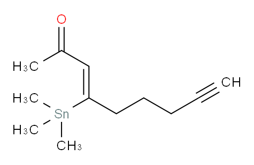 (Z)-4-(trimethylstannyl)non-3-en-8-yn-2-one