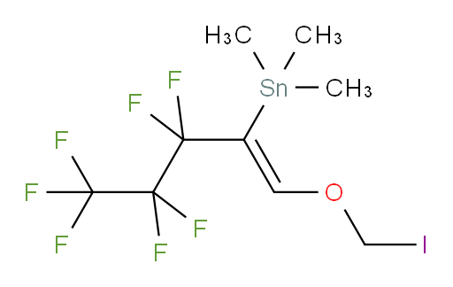 (Z)-(3,3,4,4,5,5,5-七氟-1-(碘甲氧基)戊-1-烯-2-基)三甲基锡烷