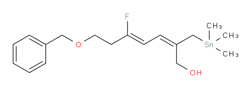 (2E,4Z)-7-(苄氧基)-5-氟-2-((三甲基锡基)甲基)庚-2,4-二烯-1-醇