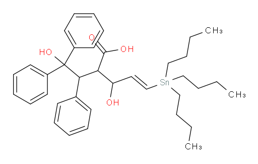 (E)-3-羟基-2-(2-羟基-1,2,2-三苯基乙基)-5-(三丁基锡基)戊-4-烯酸