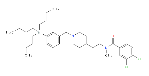 3,4-dichloro-N-methyl-N-(2-(1-(3-(tributylstannyl)benzyl)piperidin-4-yl)ethyl)benzamide