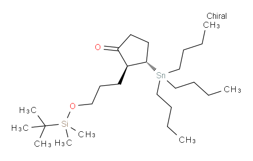(2S,3S)-2-(3-((tert-butyldimethylsilyl)oxy)propyl)-3-(tributylstannyl)cyclopentanone