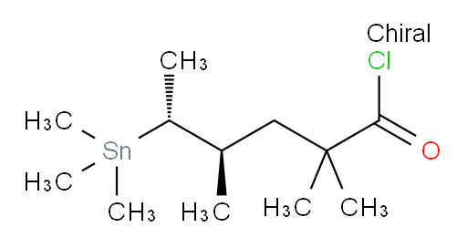 (4R,5R)-2,2,4-trimethyl-5-(trimethylstannyl)hexanoyl chloride
