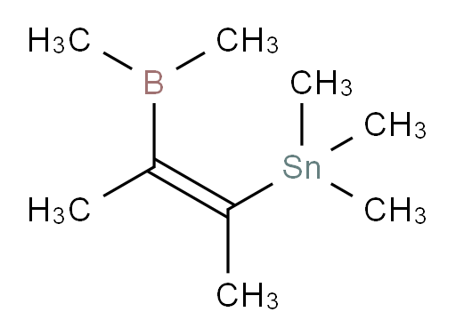 (E)-(3-(二甲基boryl)丁-2-烯-2-基)三甲基锡烷