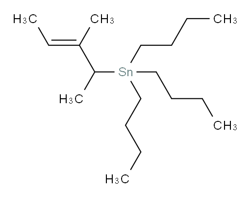 (E)-三丁基(3-甲基戊-3-烯-2-基)锡烷