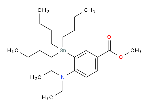 甲基 4-(二乙氨基)-3-(三丁基锡基)苯甲酸酯