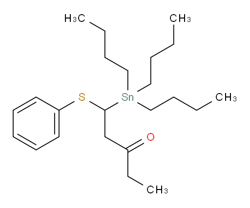 1-(phenylthio)-1-(tributylstannyl)pentan-3-one