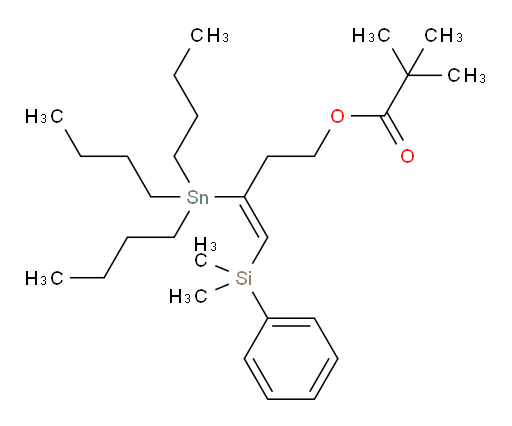 (Z)-4-(dimethyl(phenyl)silyl)-3-(tributylstannyl)but-3-en-1-yl pivalate
