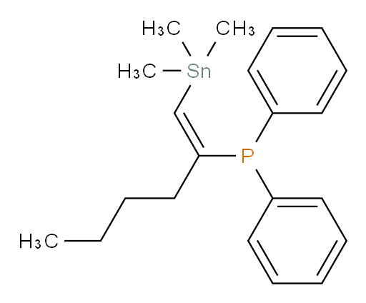 (Z)-diphenyl(1-(trimethylstannyl)hex-1-en-2-yl)phosphine