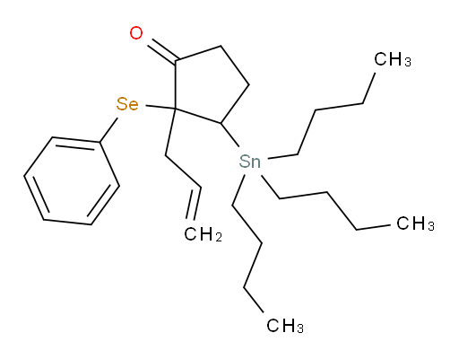 2-allyl-2-(phenylselanyl)-3-(tributylstannyl)cyclopentanone