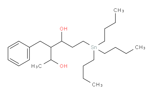 3-benzyl-6-(tributylstannyl)hexane-2,4-diol
