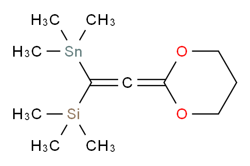 (2-(1,3-dioxan-2-ylidene)-1-(trimethylstannyl)vinyl)trimethylsilane