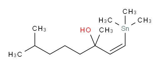 (Z)-3,7-dimethyl-1-(trimethylstannyl)oct-1-en-3-ol