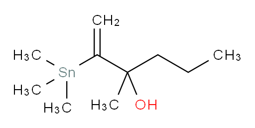3-methyl-2-(trimethylstannyl)hex-1-en-3-ol