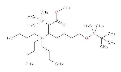 (Z)-methyl 7-((tert-butyldimethylsilyl)oxy)-3-(tributylstannyl)-2-(trimethylgermyl)hept-2-enoate