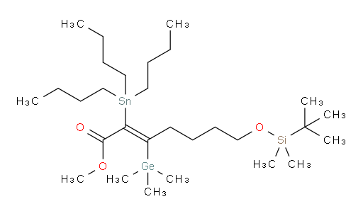 (E)-methyl 7-((tert-butyldimethylsilyl)oxy)-2-(tributylstannyl)-3-(trimethylgermyl)hept-2-enoate