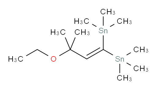 (3-ethoxy-3-methylbut-1-ene-1,1-diyl)bis(trimethylstannane)