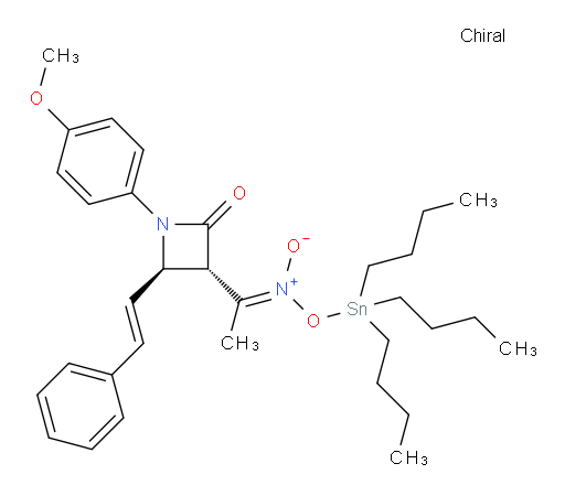 (E)-tributylstannyl (1-((3S,4R)-1-(4-methoxyphenyl)-2-oxo-4-((E)-styryl)azetidin-3-yl)ethylidene)azinate