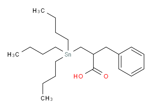 2-benzyl-3-(tributylstannyl)propanoic acid