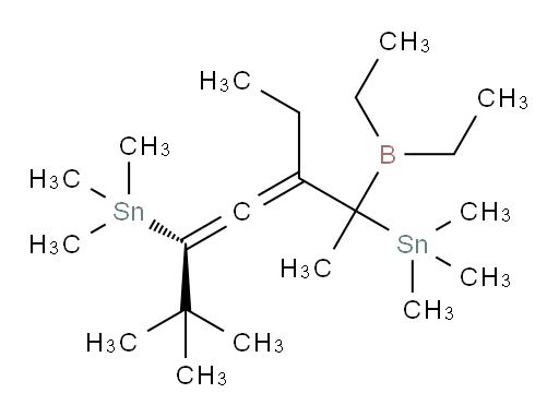 ((4R)-2-(diethylboryl)-3-ethyl-6,6-dimethylhepta-3,4-diene-2,5-diyl)bis(trimethylstannane)