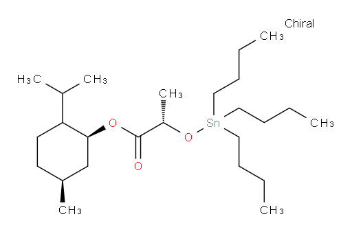 (2S)-(1S,5S)-2-异丙基-5-甲基环己基 2-((三丁基锡基)氧基)丙酸酯
