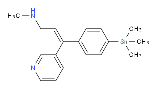 (Z)-N-methyl-3-(pyridin-3-yl)-3-(4-(trimethylstannyl)phenyl)prop-2-en-1-amine