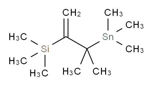 trimethyl(3-methyl-3-(trimethylstannyl)but-1-en-2-yl)silane