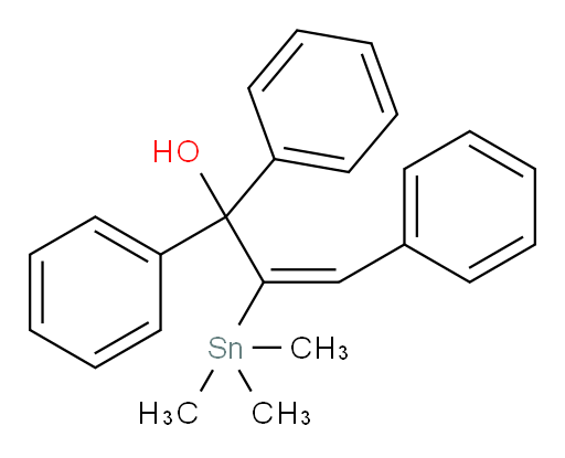 (E)-1,1,3-triphenyl-2-(trimethylstannyl)prop-2-en-1-ol