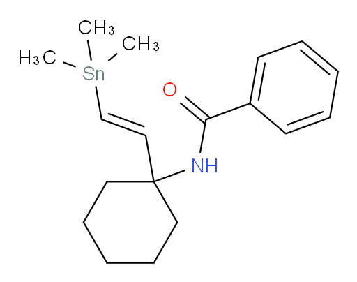 (E)-N-(1-(2-(trimethylstannyl)vinyl)cyclohexyl)benzamide