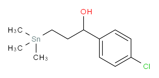 1-(4-chlorophenyl)-3-(trimethylstannyl)propan-1-ol