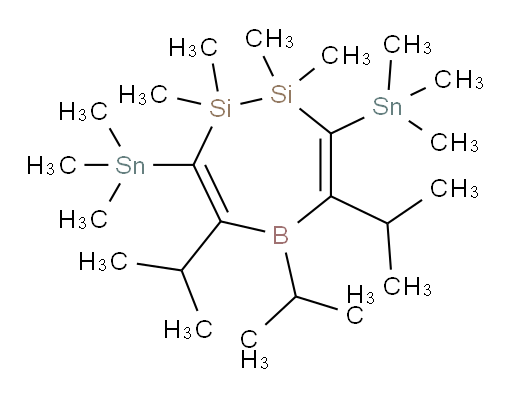 4,5,6-triisopropyl-1,1,2,2-tetramethyl-3,7-bis(trimethylstannyl)-2,5-dihydro-1H-1,2,5-disilaborepine