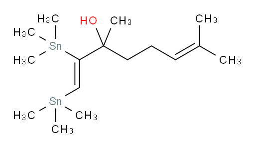(Z)-3,7-二甲基-1,2-双(三甲基锡基)辛-1,6-二烯-3-醇