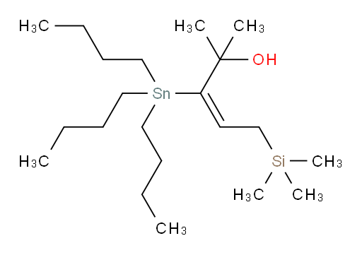 (E)-2-methyl-3-(tributylstannyl)-5-(trimethylsilyl)pent-3-en-2-ol