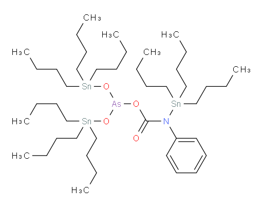 (bis(tributylstannyl) arsenous) phenyl(tributylstannyl)carbamic anhydride