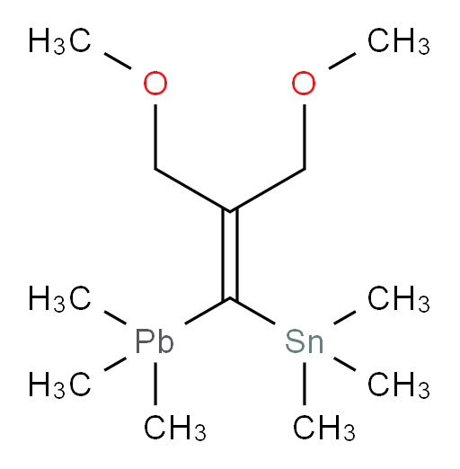 (3-methoxy-2-(methoxymethyl)-1-(trimethylplumbyl)prop-1-en-1-yl)trimethylstannane