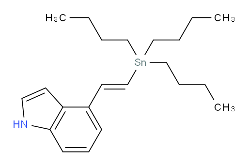 (E)-4-(2-(tributylstannyl)vinyl)-1H-indole