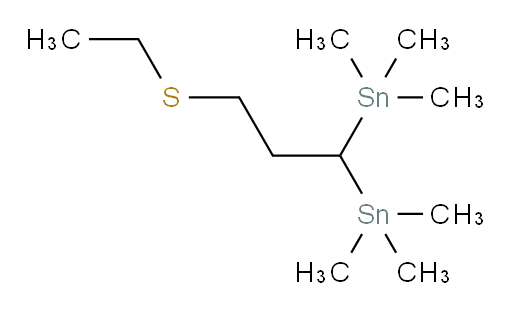 (3-(ethylthio)propane-1,1-diyl)bis(trimethylstannane)